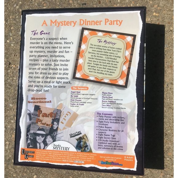 MURDER MYSTERY PARTY PASTA, PASSION & PISTOLS, New - Picture 2 of 5